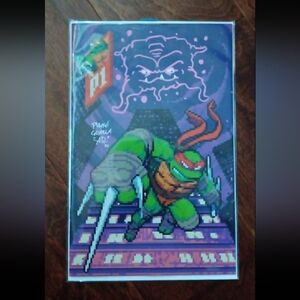 TMNT SDCC 8-Bit Playful Gorilla Signed Krang Remarque With COA Comic Book